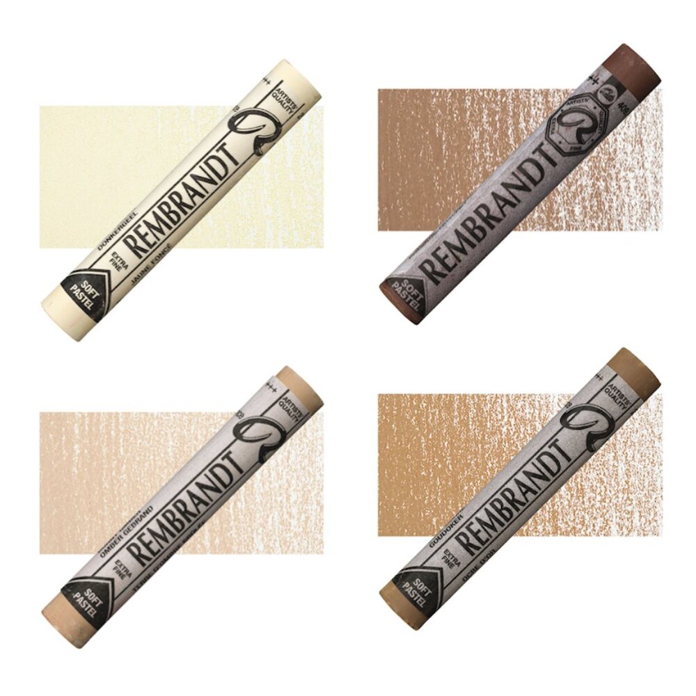 rembrandt soft pastels set of 4, artist grade, new